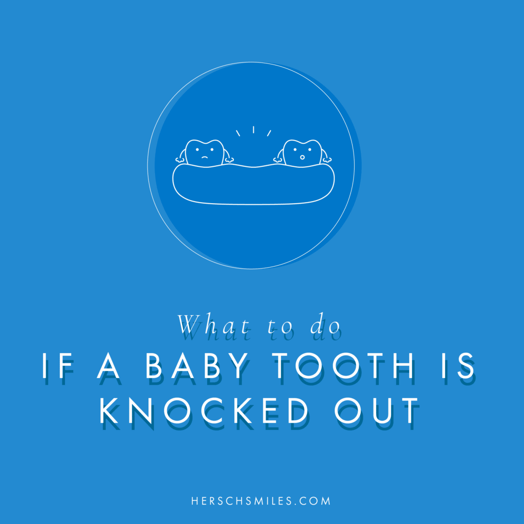 what to do if a baby tooth is knocked out